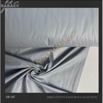 Material Bumbac Satinat Uni Engros - Stofa Lenjerii 240 cm Latime Producatori sb 147 gri